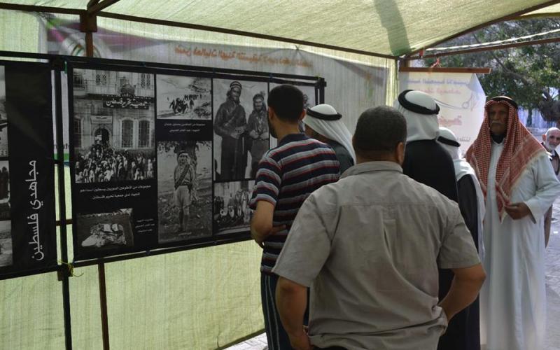 بالصور: حماس تفتتح معرض النكبة بدير البلح