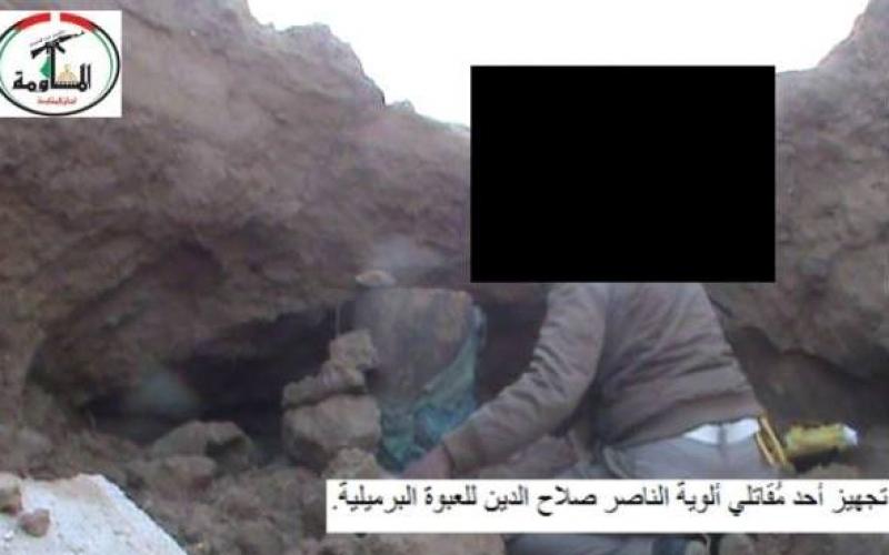 بالصور: تفجير جرافة إسرائيلية شرق خانيونس