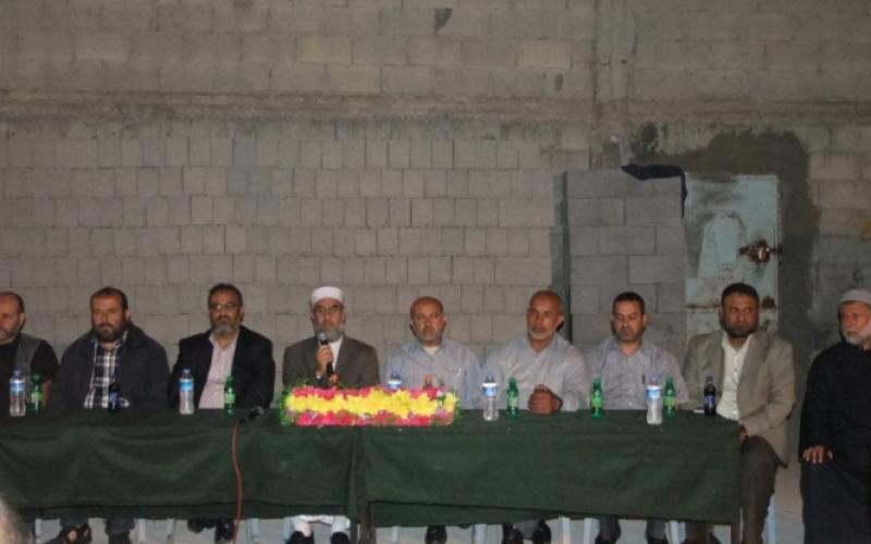 بالصور: حماس بالبريج تنظم لقاءً مع عائلة القريناوي