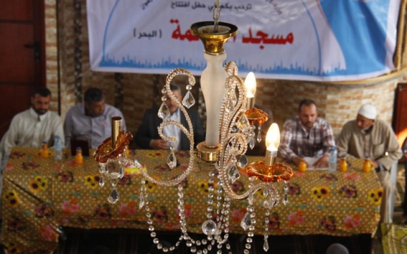 بالصور: الأوقاف تفتتح مسجد "الرحمة" برفح