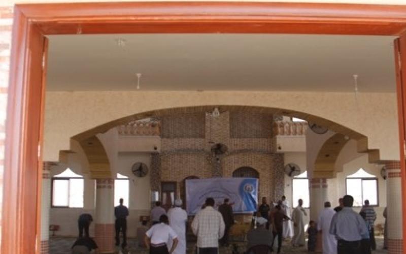 بالصور: الأوقاف تفتتح مسجد "الرحمة" برفح