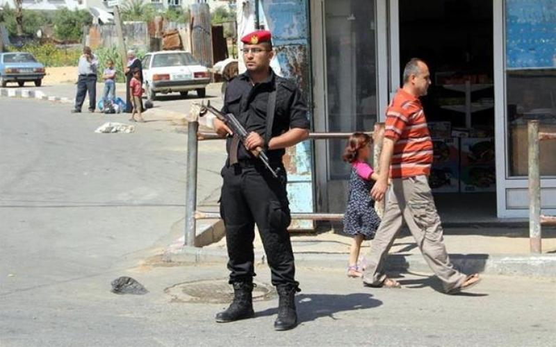 صور: انتشار أفراد الشرطة العسكرية بغزة