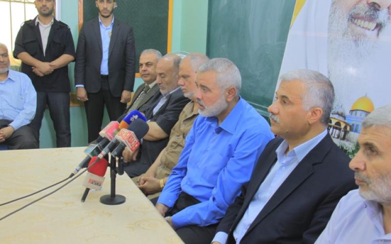 هنية: لن نتخلى عن مسئولياتنا اتجاه شعبنا