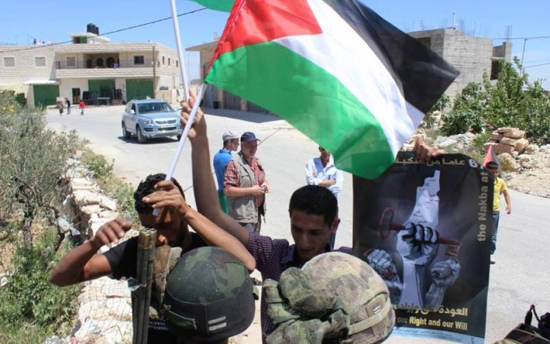 صور: قوات الاحتلال تقمع مسيرة المعصرة