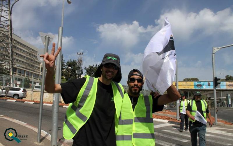 بالصور: الشيخ "صلاح" يقود مسيرة من حيفا إلى الأقصى