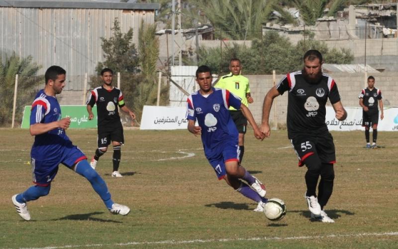 صور: الشاطئ يهزم البريج بهدف نظيف