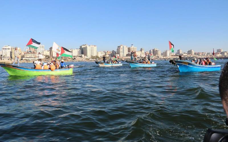 بالصور: مسنو النصيرات يجسدون حلم العودة