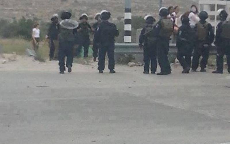 ‏صور‬: مجندات الاحتلال يدنسن راية التوحيد