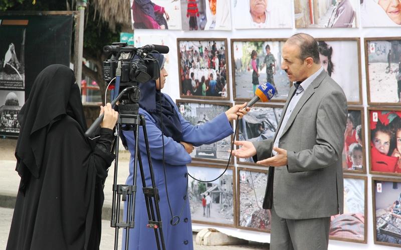صور: معرض"حتى لا ينسى الصغار" بغزة