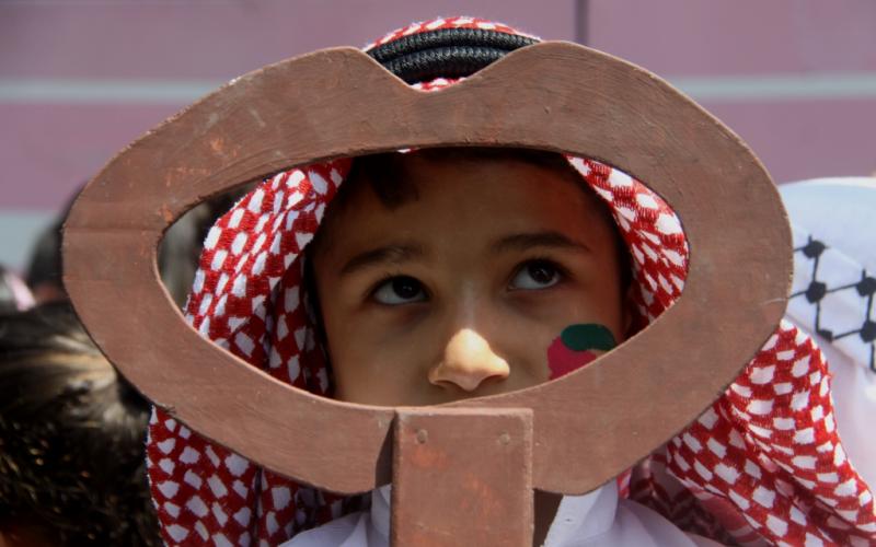صور: مسيرة للأطفال في ذكرى النكبة الـ67