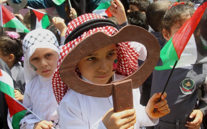 صور: مسيرة للأطفال في ذكرى النكبة الـ67