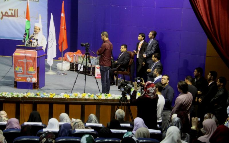 صور: استقبال شعبي لوزير أوقاف تركيا بغزة