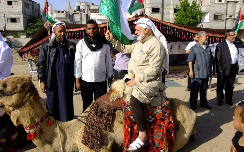 بالصور: حماس تقيم معرض النكبة بالوسطى