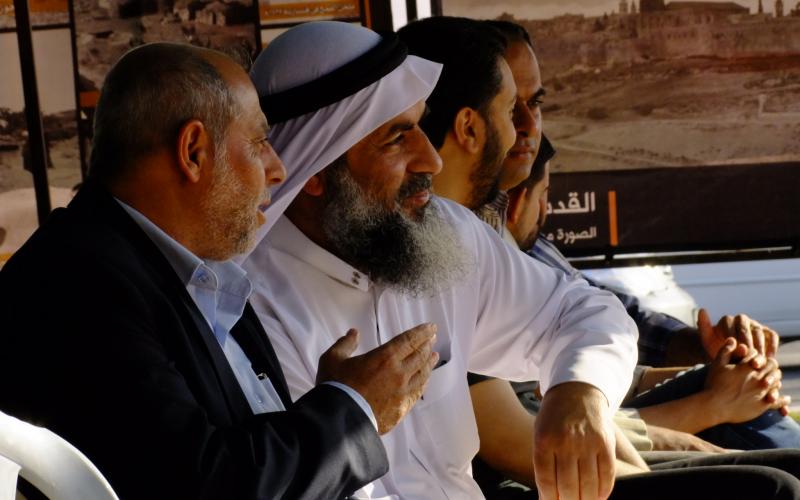 بالصور: حماس تقيم معرض النكبة بالوسطى