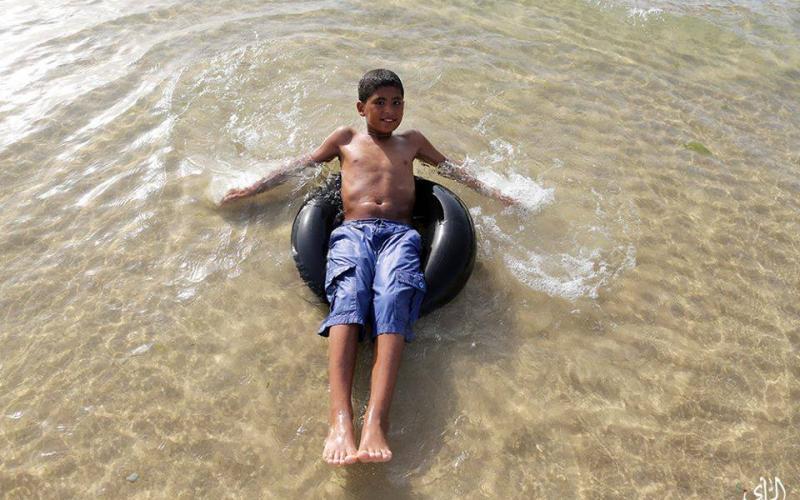 صور: الاستجمام على شاطئ غزة