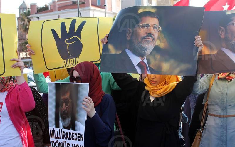 صور: احتجاجات تركية على إعدام مرسي