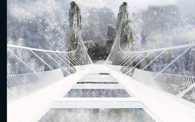 صور: أطول جسر زجاجي في العالم