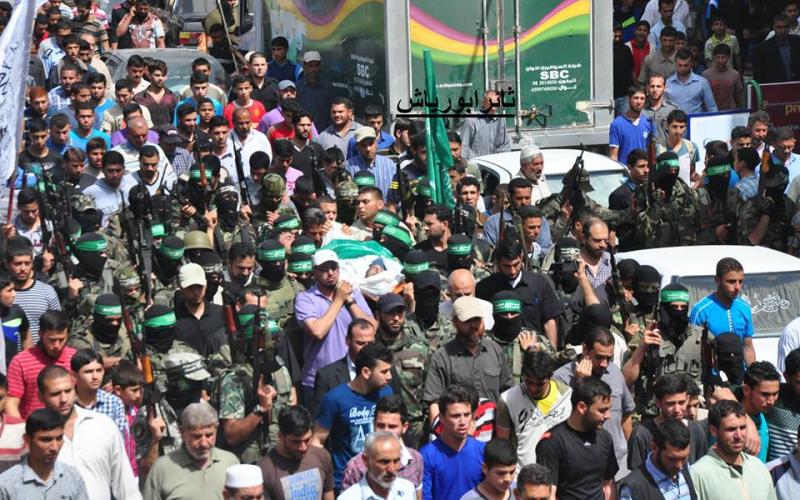 صور: تشييع القسامي "غبن" شمال القطاع