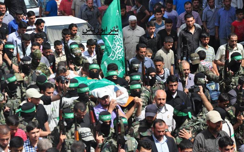 صور: تشييع القسامي "غبن" شمال القطاع