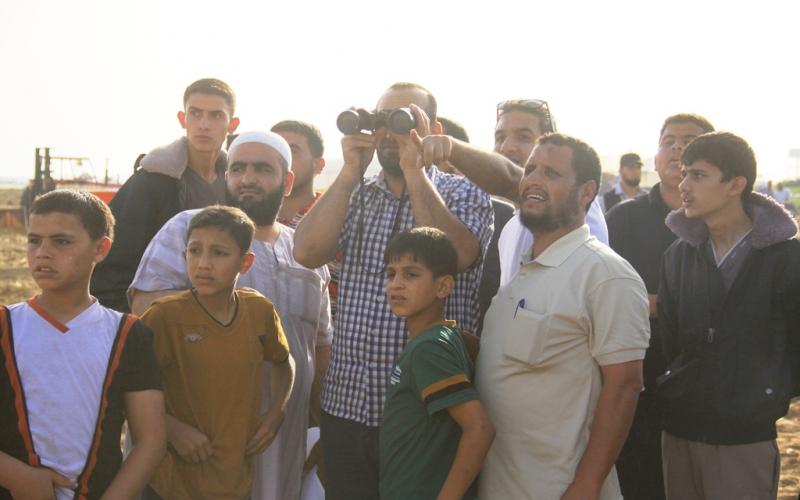 بالصور: القسام يتسلم مفتاح العودة بخانيونس