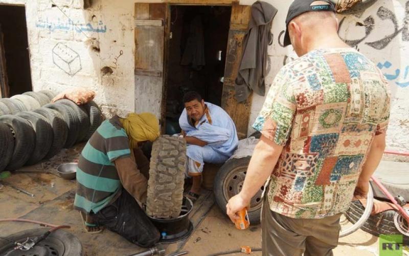 صور:نهاية الرحلة الروسية "في عمق الصحراء"