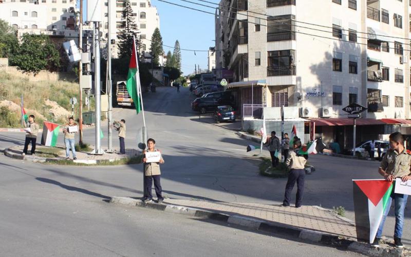 بالصور: كشافة جبل النار تحيي ذكرى النكبة