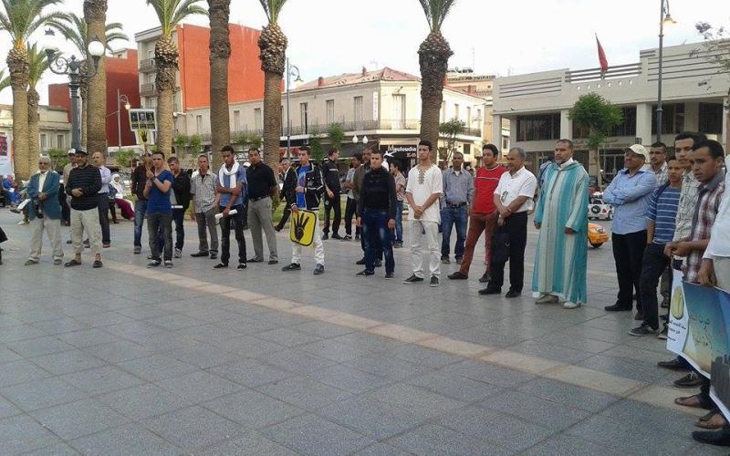 صور: مسيرة بالمغرب ضد الأحكام على مرسي