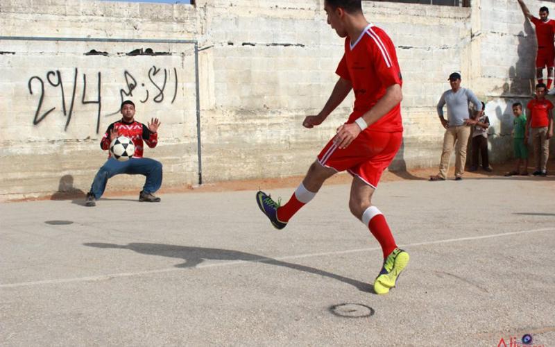 صور: دوري الأزهر الكروي بنابلس