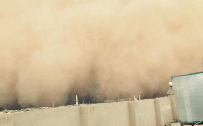 صور: عاصفة رملية بالأنبار العراقية