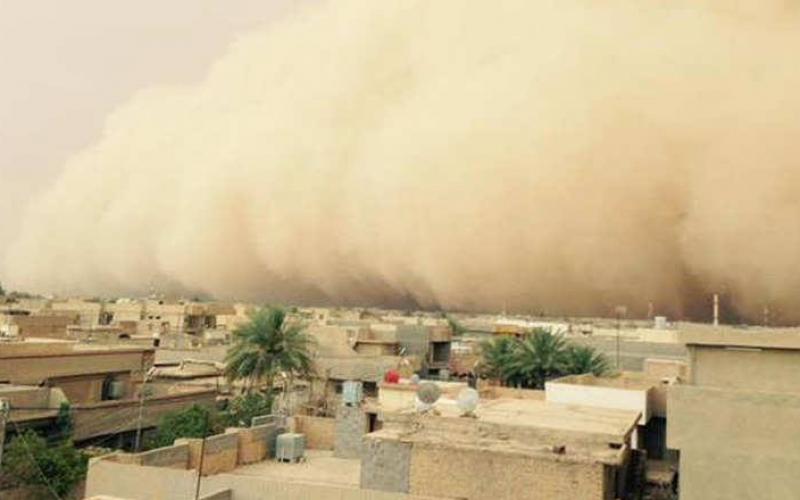صور: عاصفة رملية بالأنبار العراقية