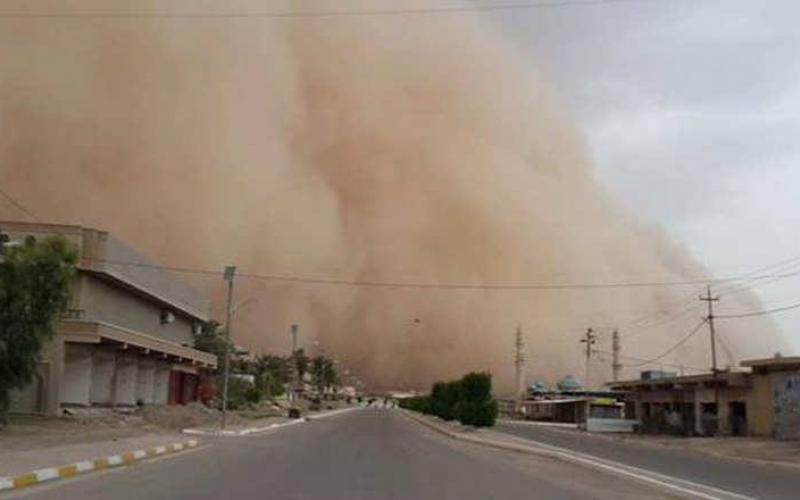 صور: عاصفة رملية بالأنبار العراقية