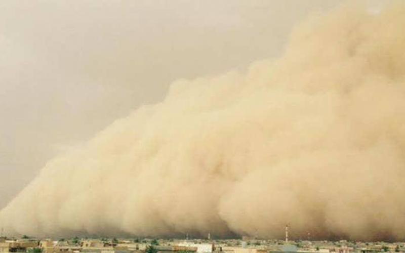 صور: عاصفة رملية بالأنبار العراقية