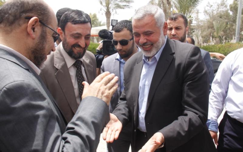صور: قيادة حماس تستقبل أبو مرزوق والعلمي‎
