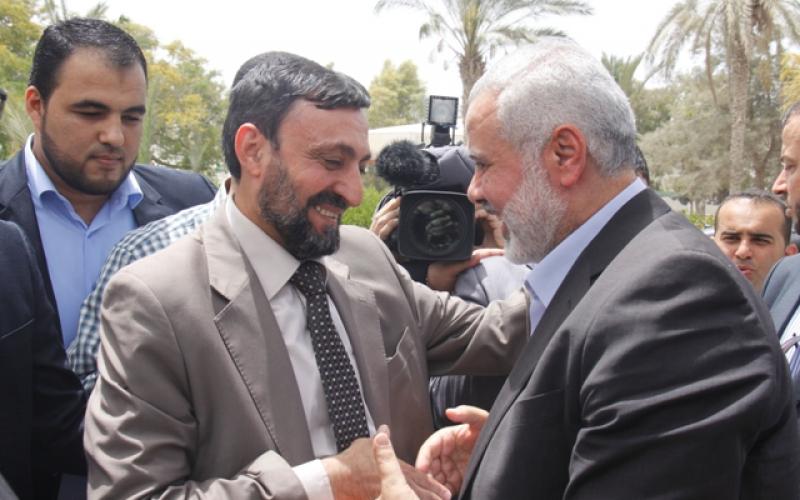 صور: قيادة حماس تستقبل أبو مرزوق والعلمي‎