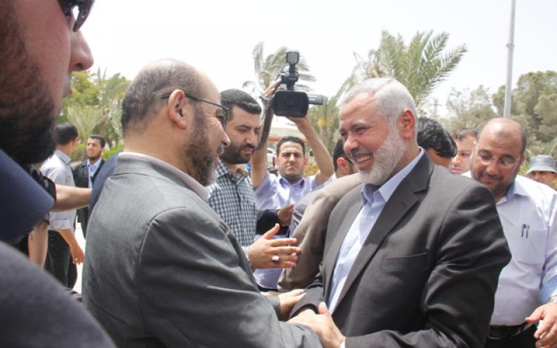 صور: قيادة حماس تستقبل أبو مرزوق والعلمي‎