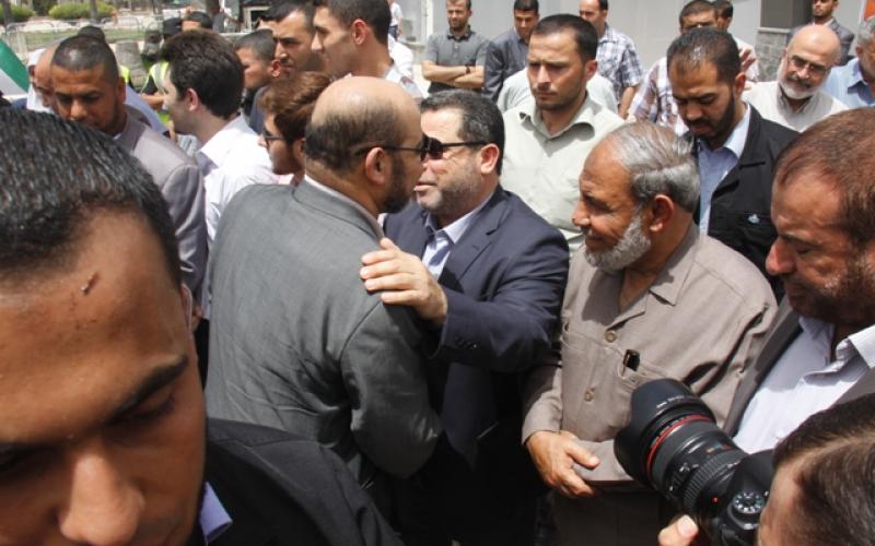 صور: قيادة حماس تستقبل أبو مرزوق والعلمي‎