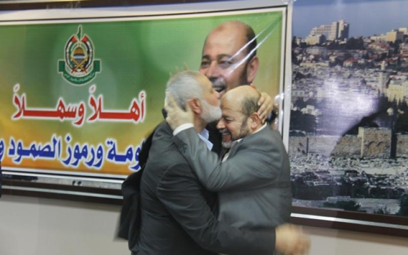 صور: قيادة حماس تستقبل أبو مرزوق والعلمي‎