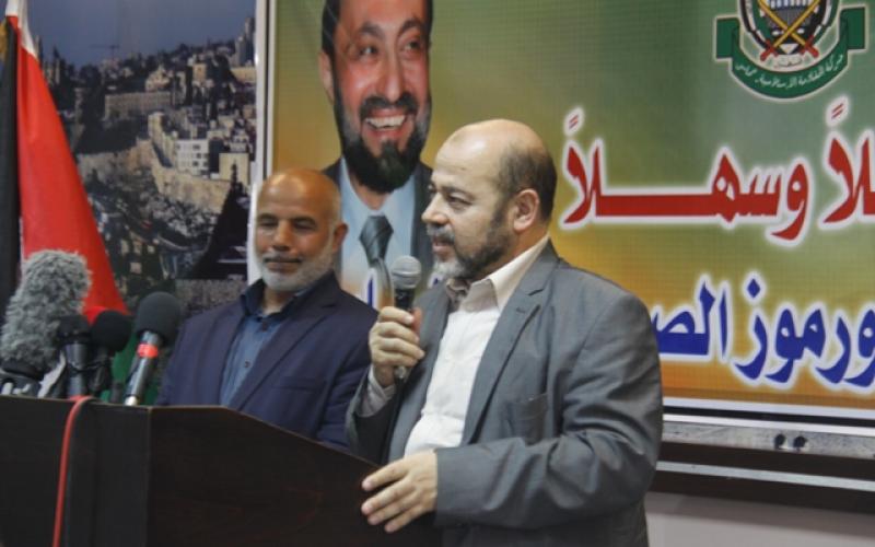 صور: قيادة حماس تستقبل أبو مرزوق والعلمي‎