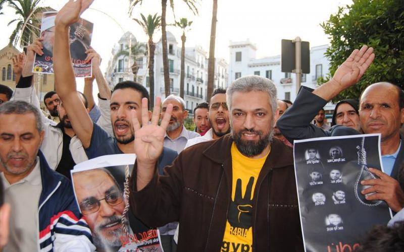 صور: مظاهرات بالمغرب ضد أحكام الإعدام بمصر