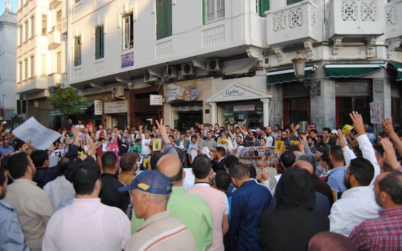 صور: مظاهرات بالمغرب ضد أحكام الإعدام بمصر