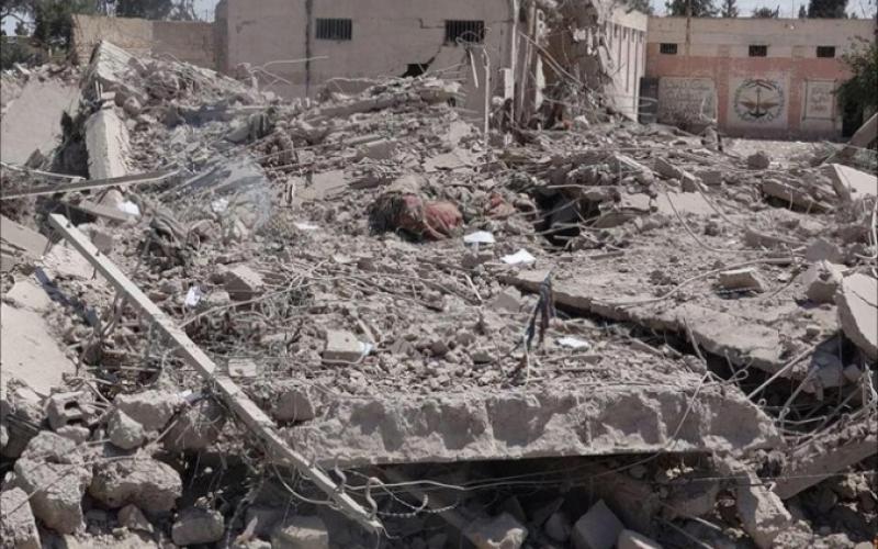 صور: تنظيم الدولة يدمر سجن تدمر العسكري
