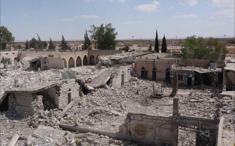 صور: تنظيم الدولة يدمر سجن تدمر العسكري