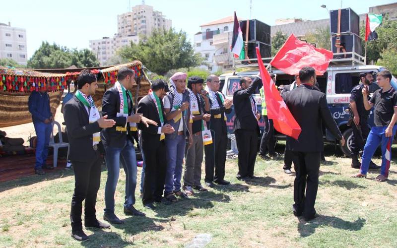 صور: بدء مراسم الزفة للعرس الجماعي بغزة