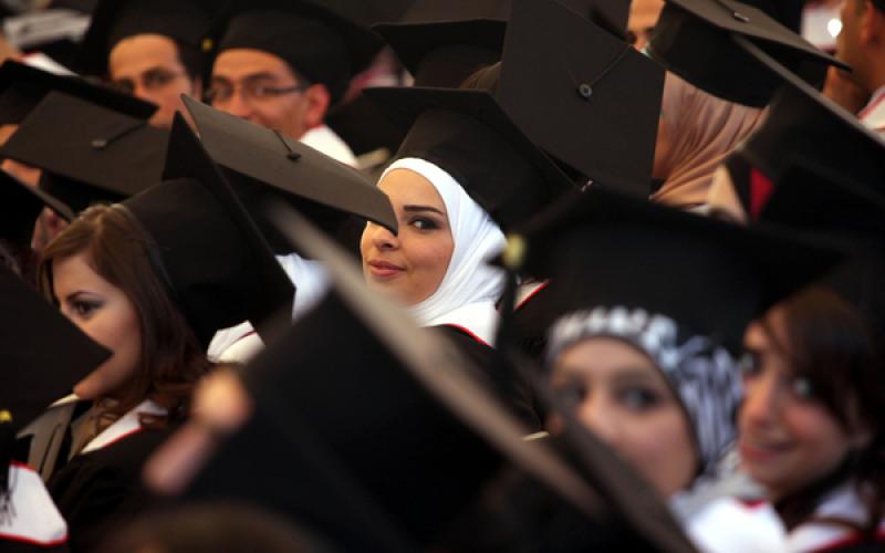 حفل تخرج لطلبة جامعة بيرزيت برام الله