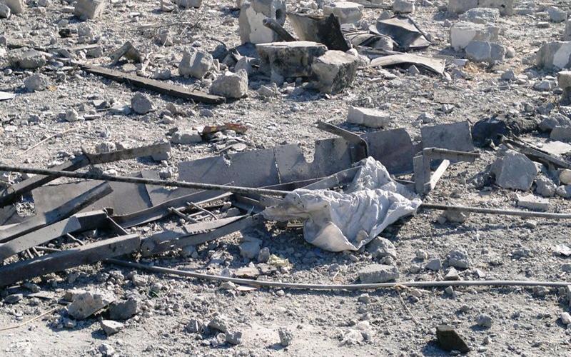 صور.. قصف عنيف لموقع السرايا الحكومي بغزة