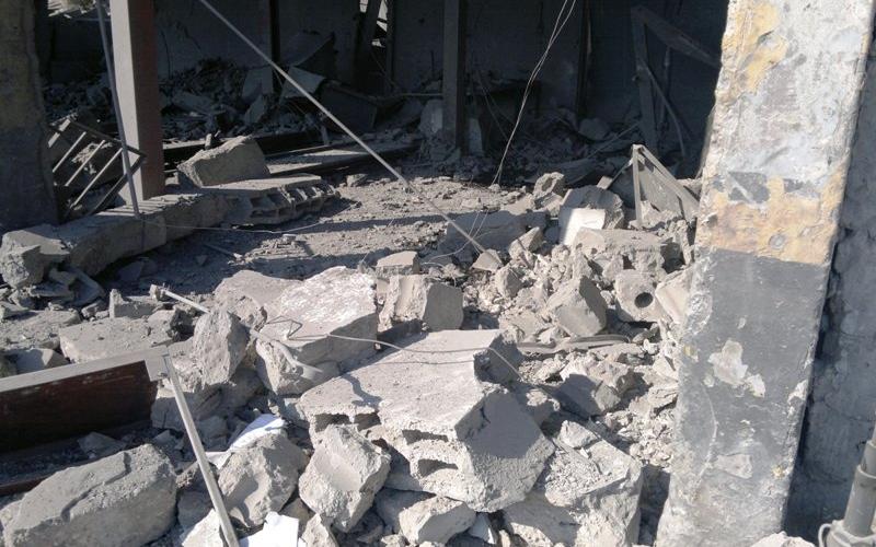 صور.. قصف عنيف لموقع السرايا الحكومي بغزة