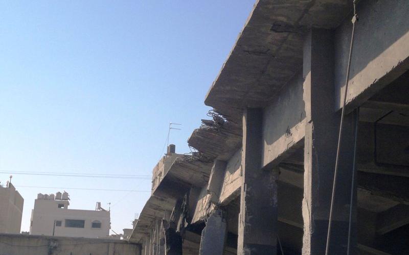 صور.. قصف عنيف لموقع السرايا الحكومي بغزة