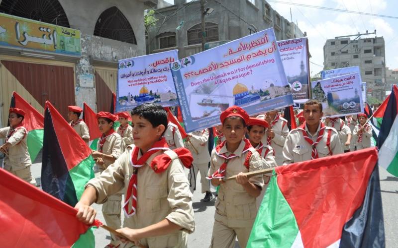 صور: المسيرة العالمية للقدس من شمال غزة