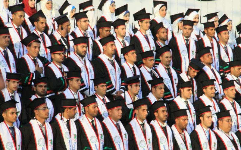 صور:حفل تخريج جامعة فلسطين بمشاركة هنية