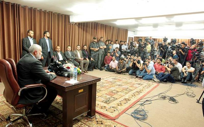 صور: مؤتمر "هنية" عقب إعلان الحكومة